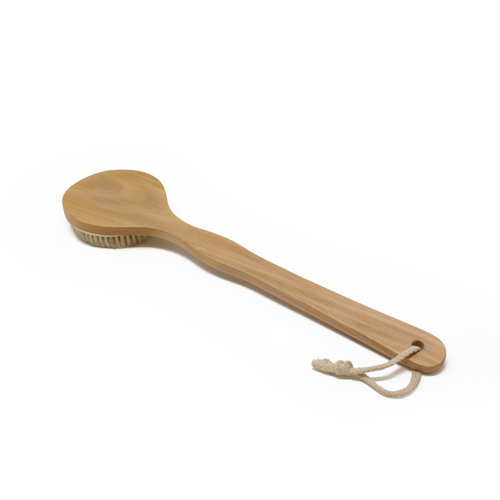 Bath brush, natural bristles, round