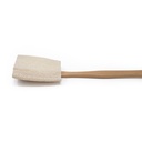 Loofah back brush, wood