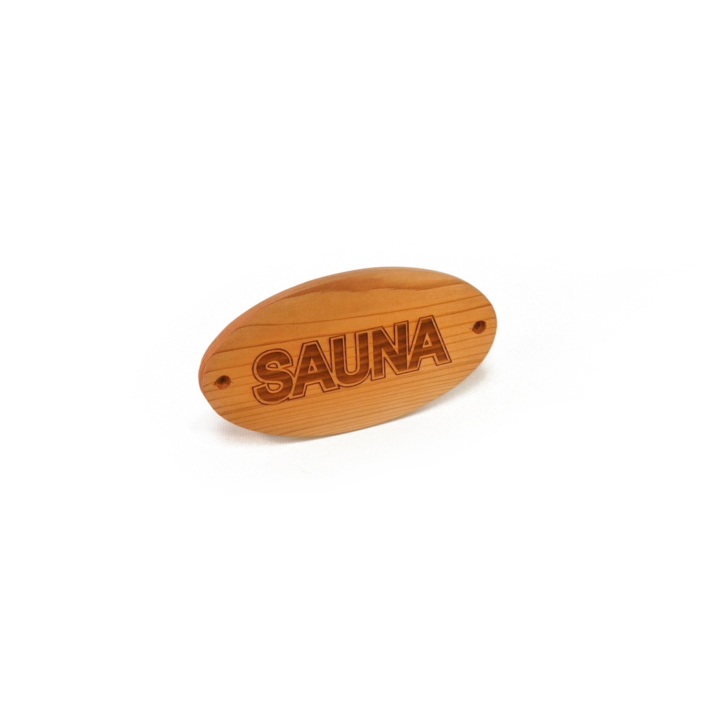 Sawo Cedar "Sauna" Sign