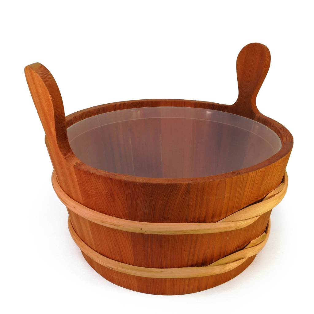 Sawo 9L Cedar Bucket with Plastic Insert