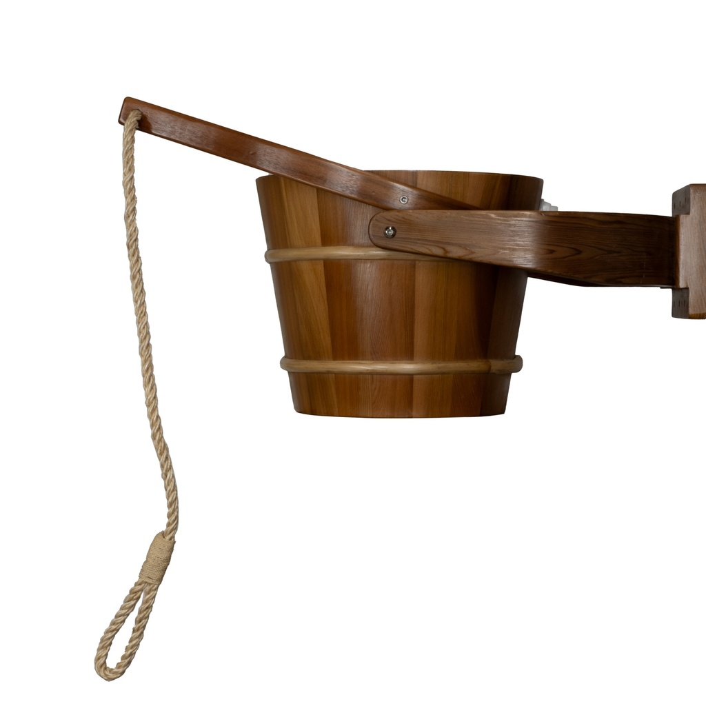 [393-D] Sawo 18L Cedar Pail Shower