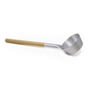 Brushed Aluminum Sauna Scoop: Grey