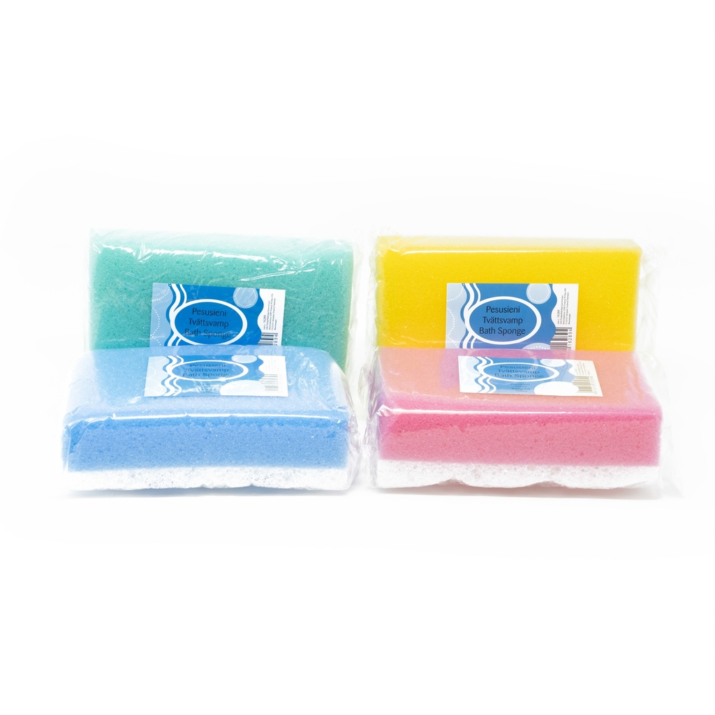[16289B] Exfoliating Shower Sponge (Blue)